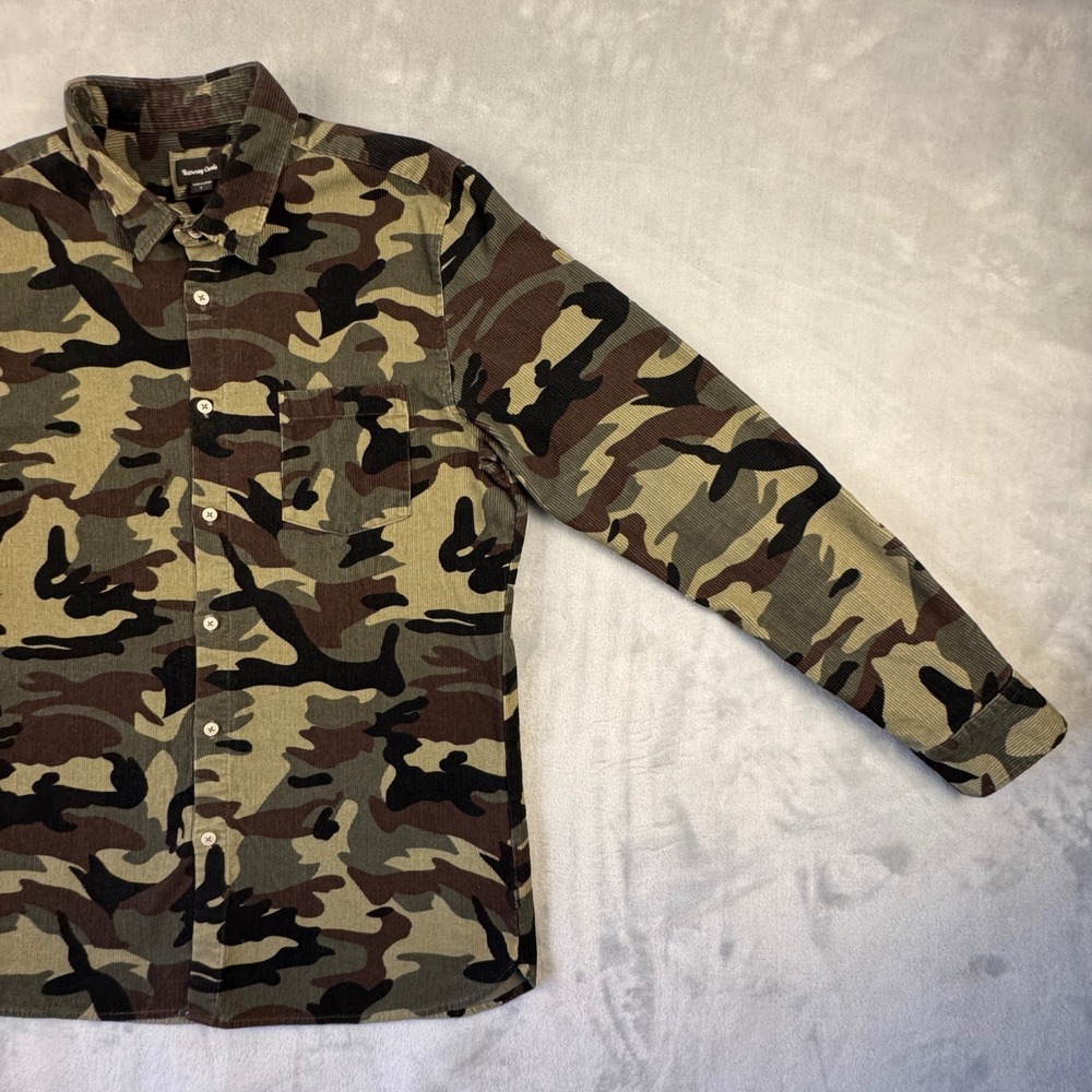Barney Cools Heritage Long Sleeve Shirt Camo Corduroy Men's 309-CR3 Size Large - Picture 15 of 16